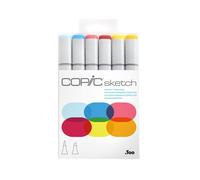 [21075661] COPIC Marqueur sketch, kit de 6 "Perfect Primaries"