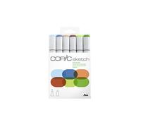[21075665] COPIC Marqueur sketch, kit de 6 "Earth Essentials"