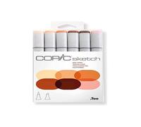 [21075666] COPIC Marqueur sketch, kit de 6 "Skin tones"