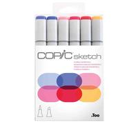 [21075669] COPIC Marqueur sketch, kit de 6 "Floral Favorites 2"