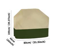 210D Beige vert barbecue gril couvre robuste étanche extérieur BBQ couverture lourde gaz Charbroil couverture housse de protection 210D 80x66x100cm