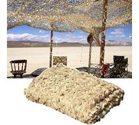 210D Filet De Camouflage Beige - Filet D'ombrage De Pergola - Filet De Protection Solaire Léger,Bâche De Voiture,Camping,Chasse,Décoration - Filet De Camouflage Militaire(Size:4x6m/13.1x19.6ft)