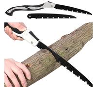 210mm Coupe Branche Telescopique Avec lame de rechange Scie à Main Pliante D'extéRieur Avec Verrouillage de SéCurité Scie à Métaux Coupe Branche Scie à Bois Scie D'élagage