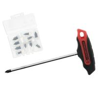 211396 Kit de réparation Pneu Voiture - 10 vis de réparation + 1 Outil d’Insertion, réparation sans démontage