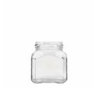 212 ml bocal carré 'Milan', ouverture : Twist-Off (TO 58)