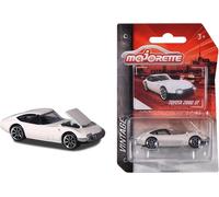 212052010Q08 Vintage Toyota 2000 Gt Voiture Jouet Roue Libre Pièces À Ouvrir Carte À Collectionner 7,5 Cm Blanc Pour Enfants À Partir De 3 Ans