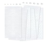2126 autocollants double face en mousse de 2 mm d'épaisseur - Pastilles de montage adhésives de 5/8/10 mm, tampons en mousse EVA blanche souple pour superposition 3D en scrapbooking (Jane)