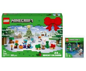 21280 LEGO® Minecraft® Calendrier de l'Avent 2025 & 30705 Confrontation dans la grotte luxuriante