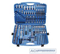 213 Partie Fiche Ensemble de Clés Boîte Craquement Cliquet (1/4 )( 3/8 )( 1/2) -