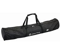 K&M Sac de transport Pro 21312 pour 2 enceintes/pieds d'éclairage - nylon aspect lin noir, logo vert