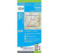 IGN – 2134SB Tulle Donzenac Gorges de la Vézère – 1:25 000