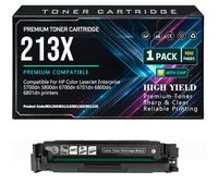 213X W2130X W2131X W2132X W2133X pour HP 5700dn 5800dn 6700dn 6701dn 6800dn 6801dn Cartouches de Toner avec Puce,Black-213X