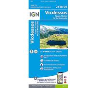 IGN - Vicdessos / Pique D'Estats Et Pic Du Montcalm - Carte topographique - Taille unique
