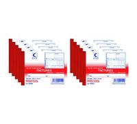 [2151-10] Elve Lot de 10 Manifolds FACTURES 105 x 140 mm 50 Feuillets Dupli
