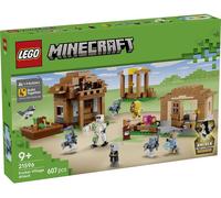 21596 LEGO® MINECRAFT Attaque du magicien sur le village; kit de construction pour jeux de rôle avec 11 personnages du jeu vidéo (villageois, golem de fer,