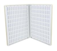 216 Couleurs Carte Présentoir en Plastique Blanc pour Vernis à Ongles | Finition Soignée, Robuste et Simple D’emploi, pour Exposer Gel Couleur et Idées Nail Art Couleur Aléatoire