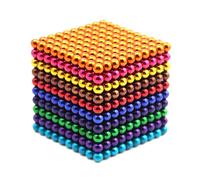216 Pièces 3mm 1000pcs 5mm Jeu De Boules Magnétiques Aimant Magique Cube Jouet De Construction Pour Le Soulagement Du Stress Mélange 6 Couleurs