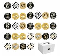 216 Pièces Autocollants 60e Anniversaire 60ème Anniversaire Autocollants