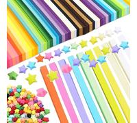 2160 Feuilles Origami Étoiles Papier,51 Couleur Star Bandes Papier Étoiles Bande Papier,papier origami star pour Artisanat DIY Décoration