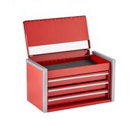 218 4 mm boîte à outils métal à 3 tiroirs caisse à outils portable pour rangement d’outillage