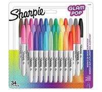 [2198891] Sharpie Marqueur permanent FINE "Glam Pop", blister de 34