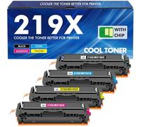 219X 219A MFP 3302FDW Toner: 4-Pack avec Puce Compatible pour HP 219X 219A pour Color Laserjet Pro MFP 3302FDW 3302SDW 3302FDN 3302FDNG 3302FDWG 3302SDWG 3202DN 3202DW W2190X Noir Cyan Jaune Magenta