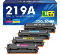 219A 219X Mfp 3302Fdw Toner Avec Puce: 4-Pack Compatible Pour Hp 219A 219X Pour Color Laserjet Pro Mfp 3302Fdw 3302Sdw 3302Fdn 3302Fdng 3302Fdwg 3302Sdwg 3202Dn 3202Dw W2190A Noir Cyan Jaune Magenta