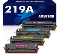 219A 219X W2190A 3302FDW Toner: sans Puce Compatible pour HP 219A 219X pour Color Laserjet Pro MFP 3302FDW 3302SDW 3302FDN 3302FDNG 3302FDWG 3302SDWG 3202DN 3202DW Noir Cyan Jaune Magenta 4-Pack