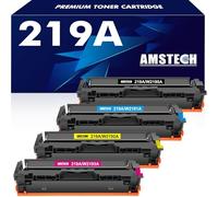 219A 219X W2190A 3302FDW Toner: Compatible pour HP 219A 219X pour Color LaserJet Pro MFP 3302FDW 3302SDW 3302FDN 3302FDNG 3302FDWG 3302SDWG 3202DN 3202DW Noir Cyan Jaune Magenta 4-Pack sans Puce