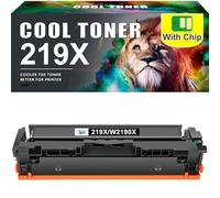 219X 219A MFP 3302FDW Toner: avec Puce Compatible pour HP 219X 219A Noir pour Color LaserJet Pro MFP 3302FDW 3302SDW 3302FDN 3202DN 3202DW 3302FDNG 3302FDWG 3302SDWG W2190X (1 Noir)