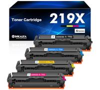 219X 219A MFP 3302FDW Toner: Compatible pour HP 219X 219A Color LaserJet Pro MFP 3302FDW 3302SDW 3302FDN 3302FDNG 3302FDWG 3302SDWG 3202DN 3202DW W2190X Noir Cyan Jaune Magenta 4-Pack sans Puce