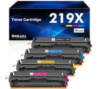 219X 219A MFP 3302FDW Toner: Compatible pour HP 219X 219A Color Laserjet Pro MFP 3302FDW 3302SDW 3302FDN 3302FDNG 3302FDWG 3302SDWG 3202DN 3202DW W2190X Noir Cyan Jaune Magenta 4-Pack sans Puce