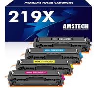 219X 219A W2190X 3302FDW Toner: Compatible pour HP 219X 219A pour Color Laserjet Pro MFP 3302FDW 3302SDW 3302FDN 3302FDNG 3302FDWG 3302SDWG 3202DN 3202DW Noir Cyan Jaune Magenta 4-Pack sans Puce