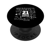 21e Anniversaire 21 Ans drôle Chimie Nerd Humour Geek PopSockets PopGrip Adhésif