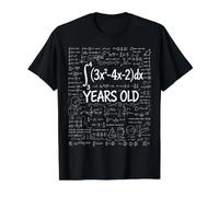 21e Anniversaire Calcul Intégral Math G rôle T-Shirt Graphique avec Valeur, Homme, Noir, M
