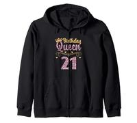 21e Anniversaire de la Reine 21 Ans Vingt et Un Sweat à Capuche