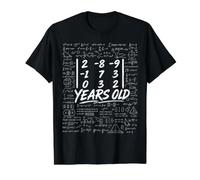 21e Anniversaire Déterminant Matrice Math G rôle T-Shirt Graphique avec Valeur, Homme, Noir, M