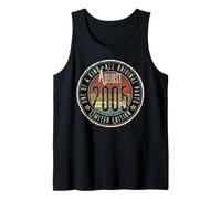 21e Anniversaire Vintage août 2005 Retro Limited Edition Débardeur