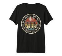 21e Anniversaire Vintage mai 2005 Retro Limited Edition T-Shirt Haut de Gamme