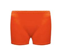 21Fashion Femmes Enfants Gymnastique Gym Lycra Coton Danse Filles Stretch Neon Shorts Hot Pants - Orange - 9-10 ans