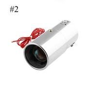 21pc Universel Voiture Led Tuyau D'échappement Rouge Lumière Flaming Silencieux Pointe En Acier Inoxydable Garniture Modifiée Voiture Arrière Queue Gorge Liner