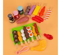 21pcs Ensemble Barbecue Jouet Enfant Barbec-UE ABS Jou-et Aliment Cuisine Jou-et Dinette Cuisine Enfant Jeu D'Imitation Joue-TS Cuisinière pour Barbecue J-ouet Aliment Jo-uetss Ensemble Nourriture
