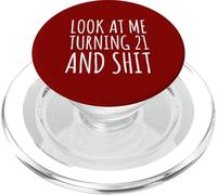 21st Birthday Awesome 21 Years Old Funny Legal Age Adulte PopSockets PopGrip pour MagSafe
