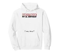 21st Birthday Guest Book Bday Celebrant Guest List Guestbook Sweat à Capuche