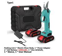 21V 30mm moteur sans balais sans fil 88VF sécateur électrique 4 pouces brosse moteur tronçonneuse ensemble outil de travail du bois(Pruning Shear BL)