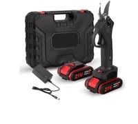 21V 30mm moteur sans balais sans fil 88VF sécateur électrique 4 pouces brosse moteur tronçonneuse ensemble outil de travail du bois(Pruning Shear B)