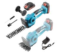 21V Brushless Taille Haie Batterie, Sculpte Haie et Taille Herbes sans Fil, Taille Haie Electrique/Cisaille à Gazon, Poignée Rotative, 2000 mAh Batterie