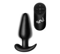21X PLUG DE SILICONA VIBRADOR CON CONTROL REMOTO - NEGRO