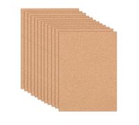 21x30cm Feuilles de Liège Isolant Rectangulaires Auto-adhésives en Liège pour les Sols, 12 Pièces Panneau de Liège 1mm pour Le Modélisme, L'artisanat et comme Tableau D'affichage, pour Terraria