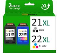 21XL 22XL Cartouches d'impression Noir et Couleur, pour HP 21 22, pour HP 21 XL 22XL pour HP Deskjet F2120 F2280 F380 F4180,PSC 1410 1415, pour imprimante Offic4315 4355